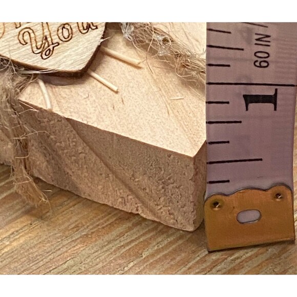 50 Thank You Votives Wooden Heart Rustic Wedding Party Shower Favors Gifts Decor - Picture 10 of 10